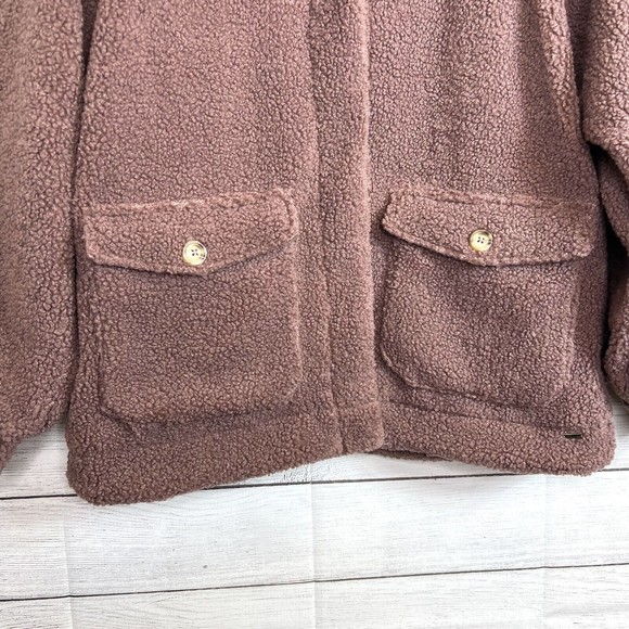 O'Neill Makenna Solid Pile Fleece Jacket Dusty Mauve NWT Size Medium - Picture 4 of 12